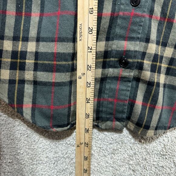 Lauren Ralph Lauren Shirt Women's PXS Gray Plaid Button Up Long Sleeve Pockets - Picture 8 of 11